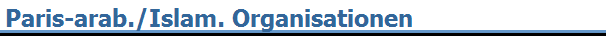 Paris-arab./Islam. Organisationen