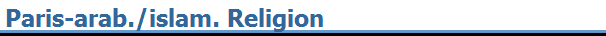 Paris-arab./islam. Religion