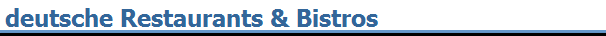 deutsche Restaurants & Bistros