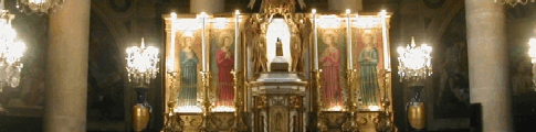 Altar der der Heiligen Elisabeth von Thringen geweihten Kirche in Paris